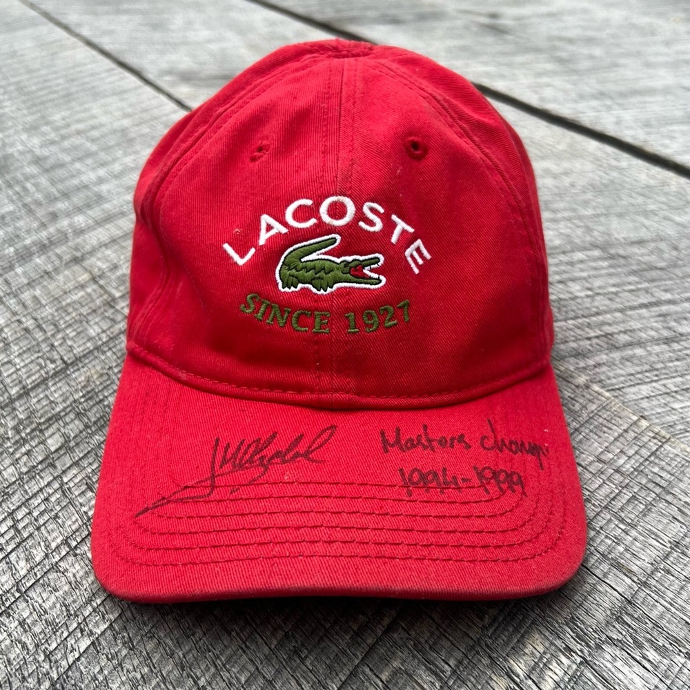 Lacoste Hat Signed By Masters Winner Jose Maria Olazabal 1994 And 1999